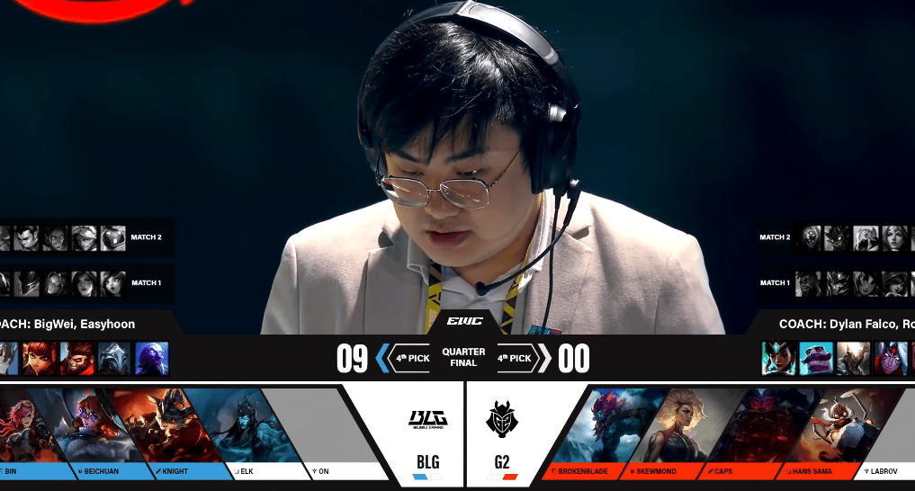 G2碾碎BLG钥匙,北川背锅,K皇承认:现在战队一塌糊涂